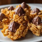 No Bake Peanut Butter Kiss Cookies
