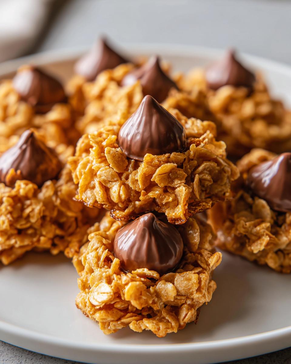 No Bake Peanut Butter Kiss Cookies - detail 2