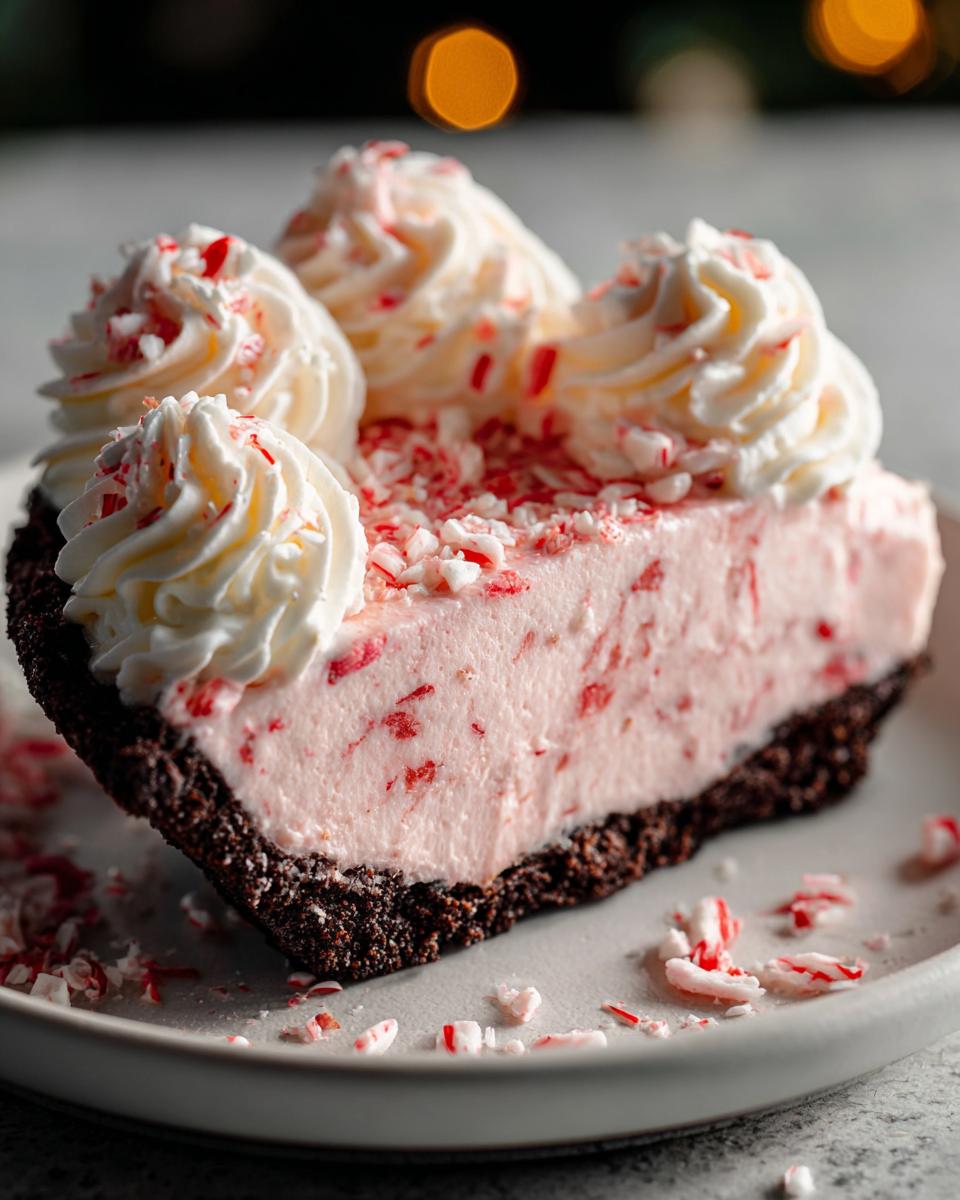No Bake Peppermint Pie - detail 1