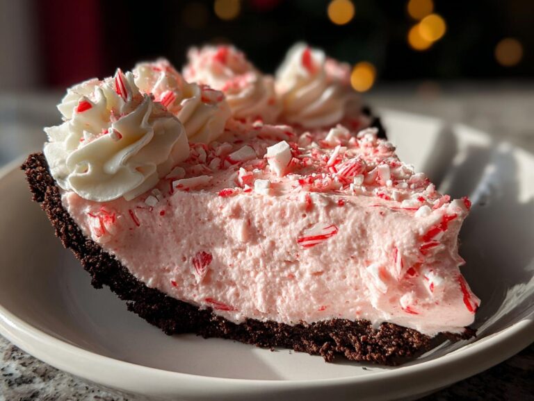 No Bake Peppermint Pie