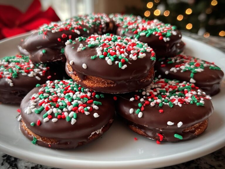 No-Bake Thin Mint Cookies