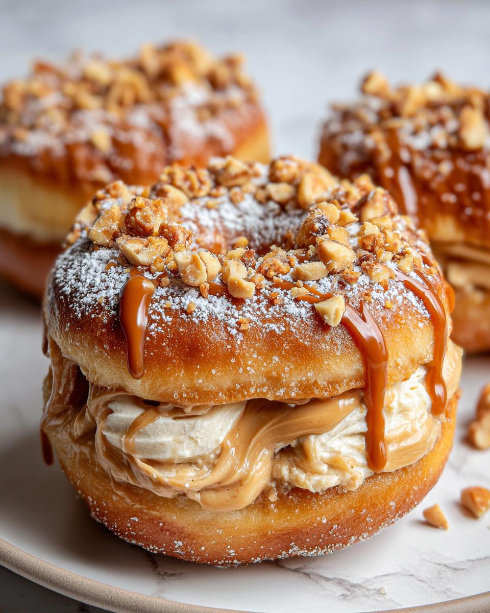 Peanut Butter Cheesecake Donuts - detail 2