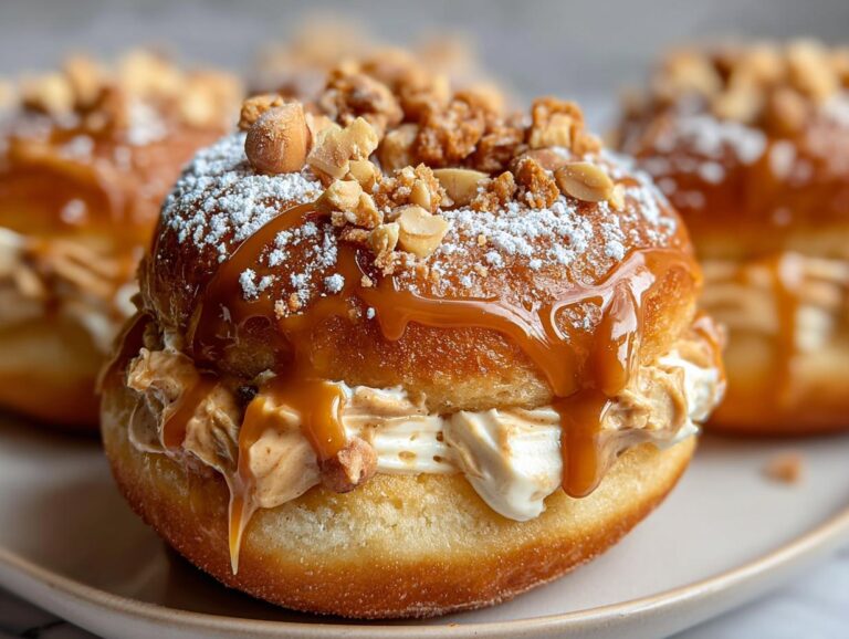 Peanut Butter Cheesecake Donuts