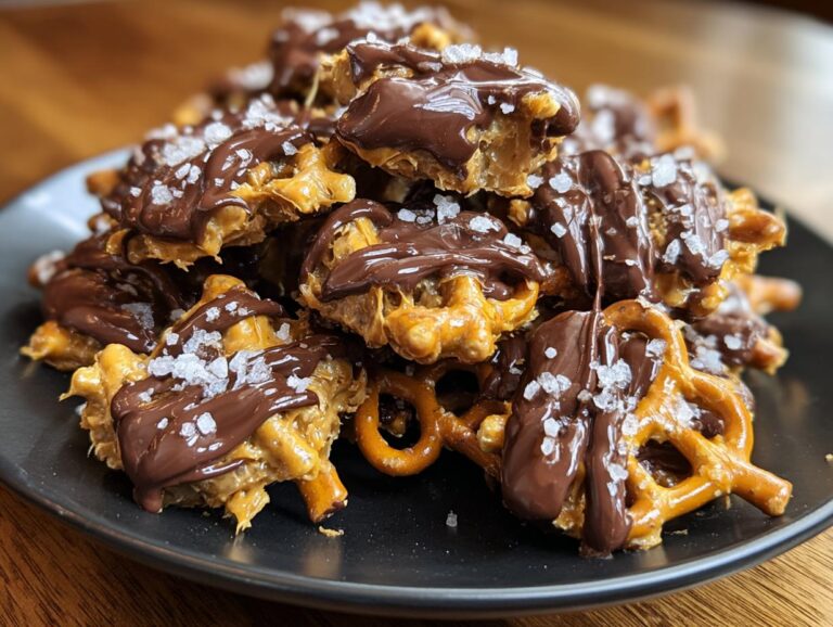 Peanut Butter Pretzel Clusters