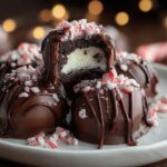 Peppermint Oreo Truffles