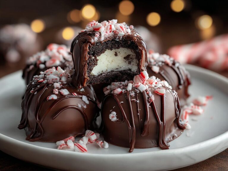 Peppermint Oreo Truffles