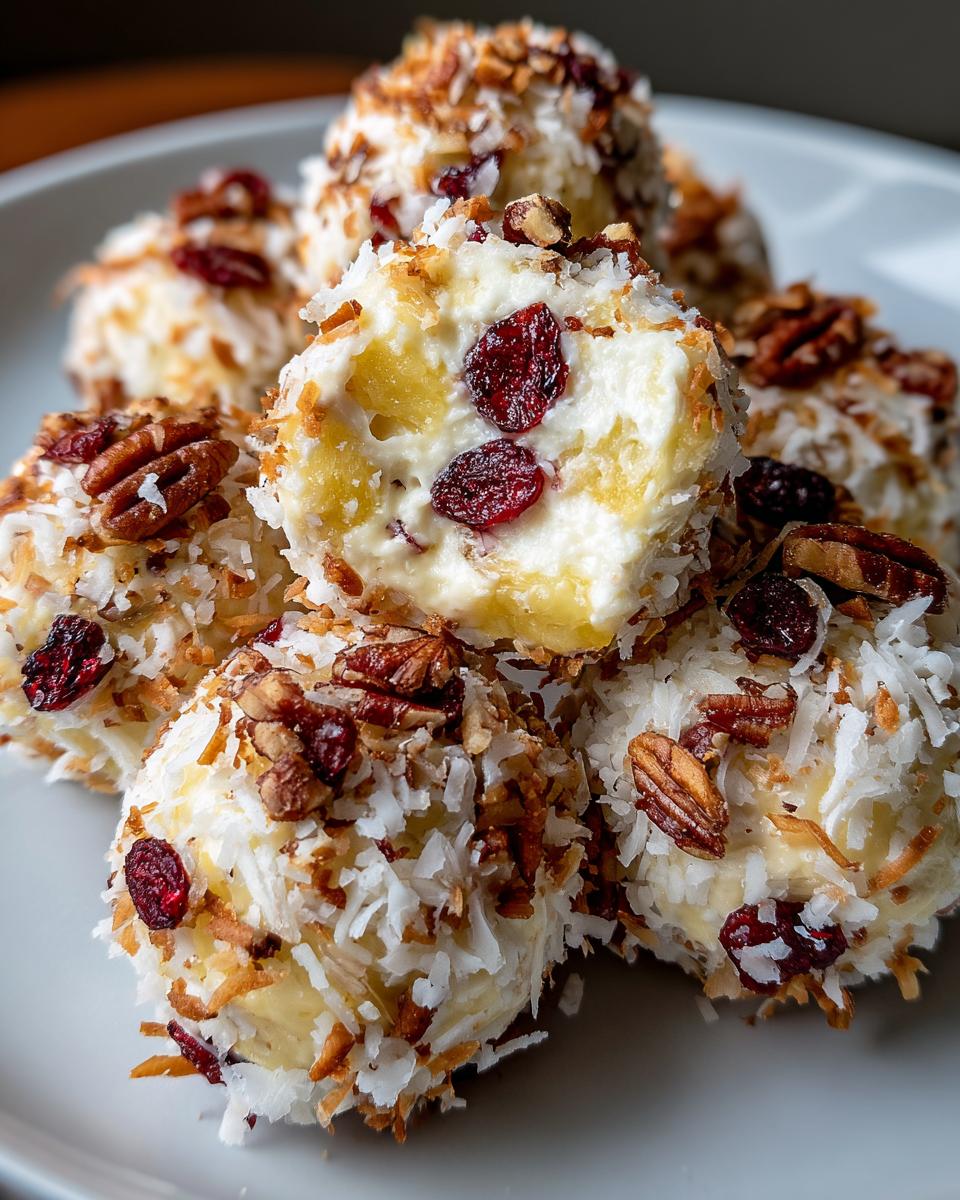 Pineapple Cheese Ball Bites - detail 1