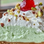 Pistachio Cream Pie Slice