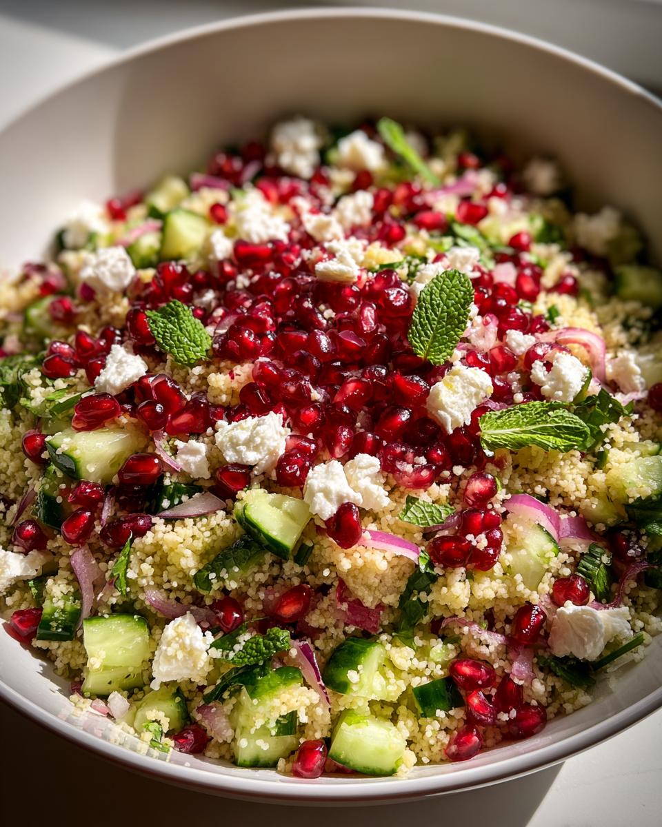 15-Minute Feta Pomegranate Couscous – A Fresh, Flavorful Burst 6 Pomegranate Couscous Salad - detail 1