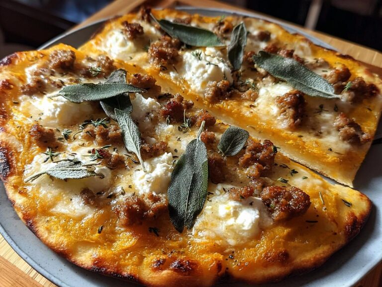 Pumpkin Flatbread Pizza