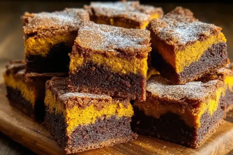 Pumpkin Snickerdoodle Brownies