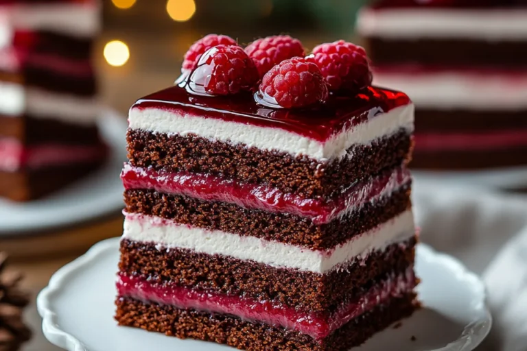 RASPBERRY CHOCOLATE LAYER CAKE