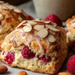 Raspberry Almond Scones