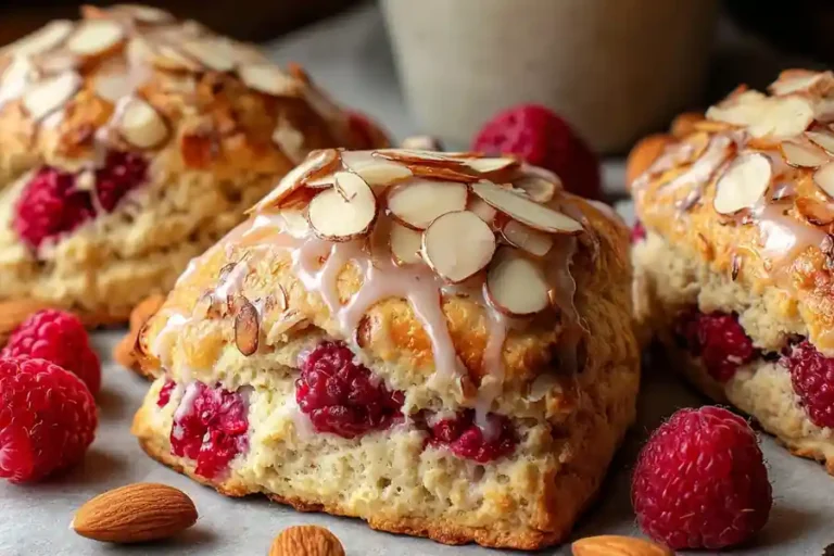 Raspberry Almond Scones