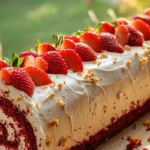Red Velvet Roll Slice