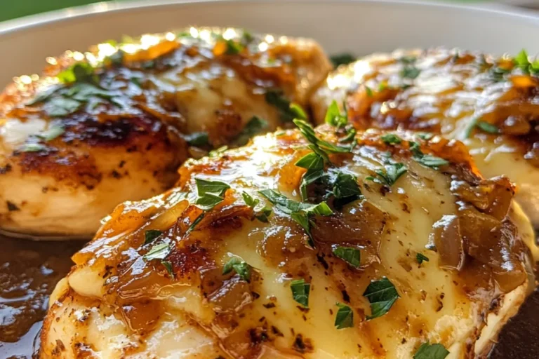SAVORY ONION GRAVY CHICKEN SKILLET