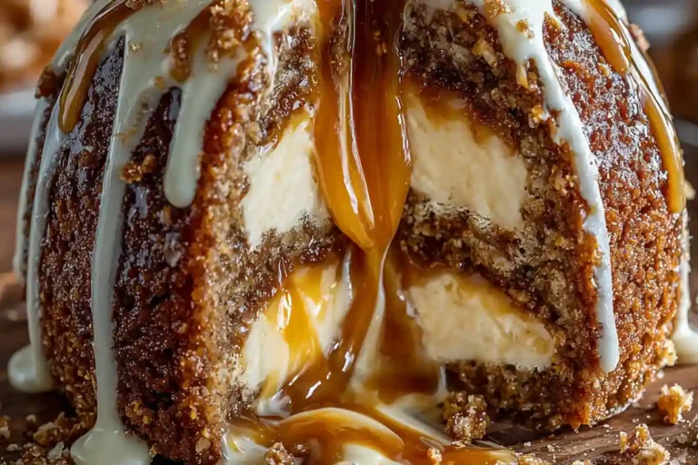 STICKY TOFFEE PUDDING WITH VANILLA CREAM CORE