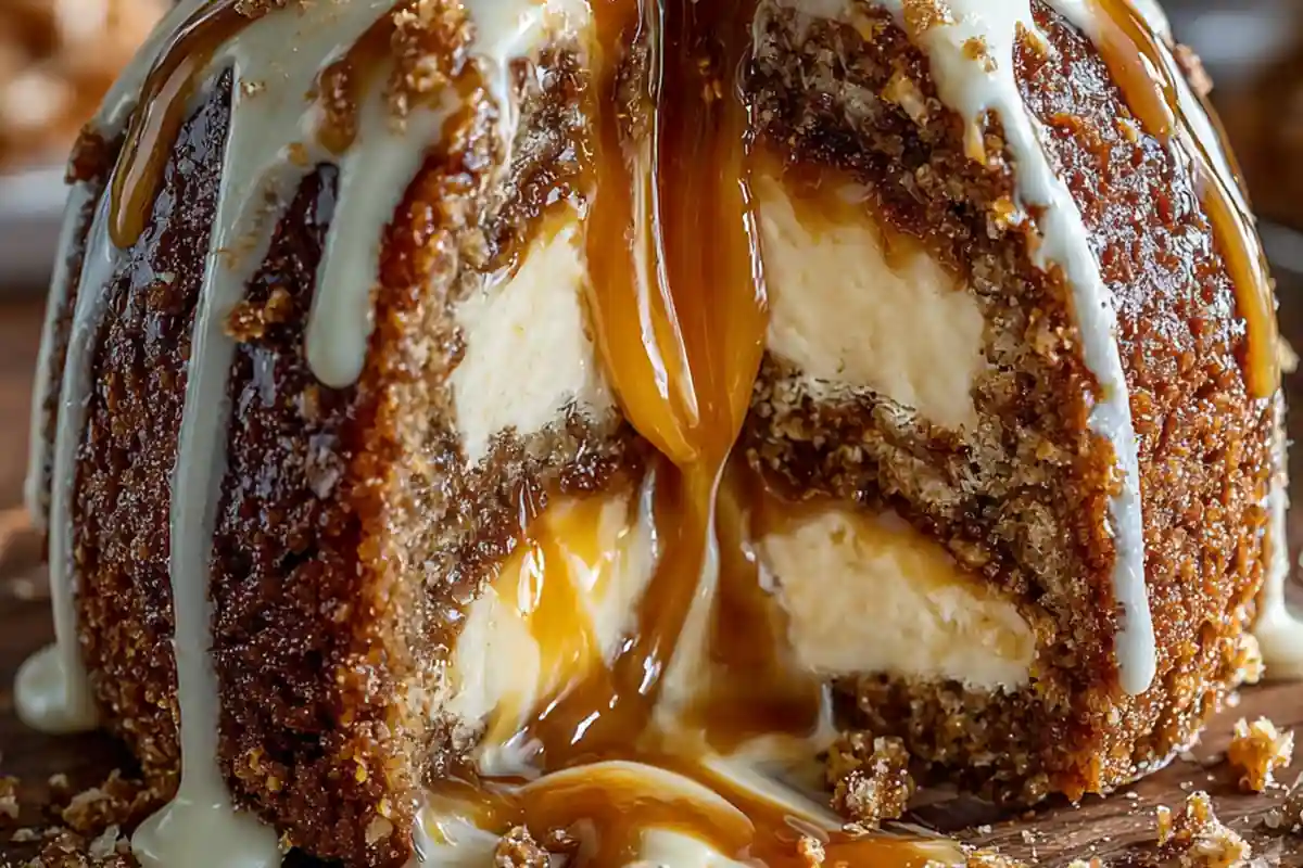 Sticky Core Sticky Toffee Pudding with Vanilla Cream Core Awaits!
