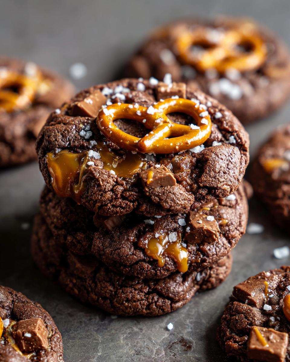 Salted Caramel Pretzel Cookies - detail 1