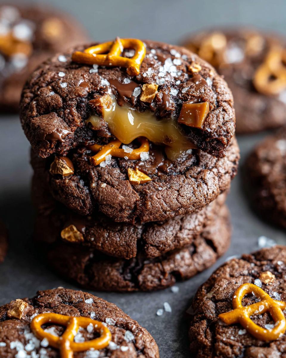 Salted Caramel Pretzel Cookies - detail 2