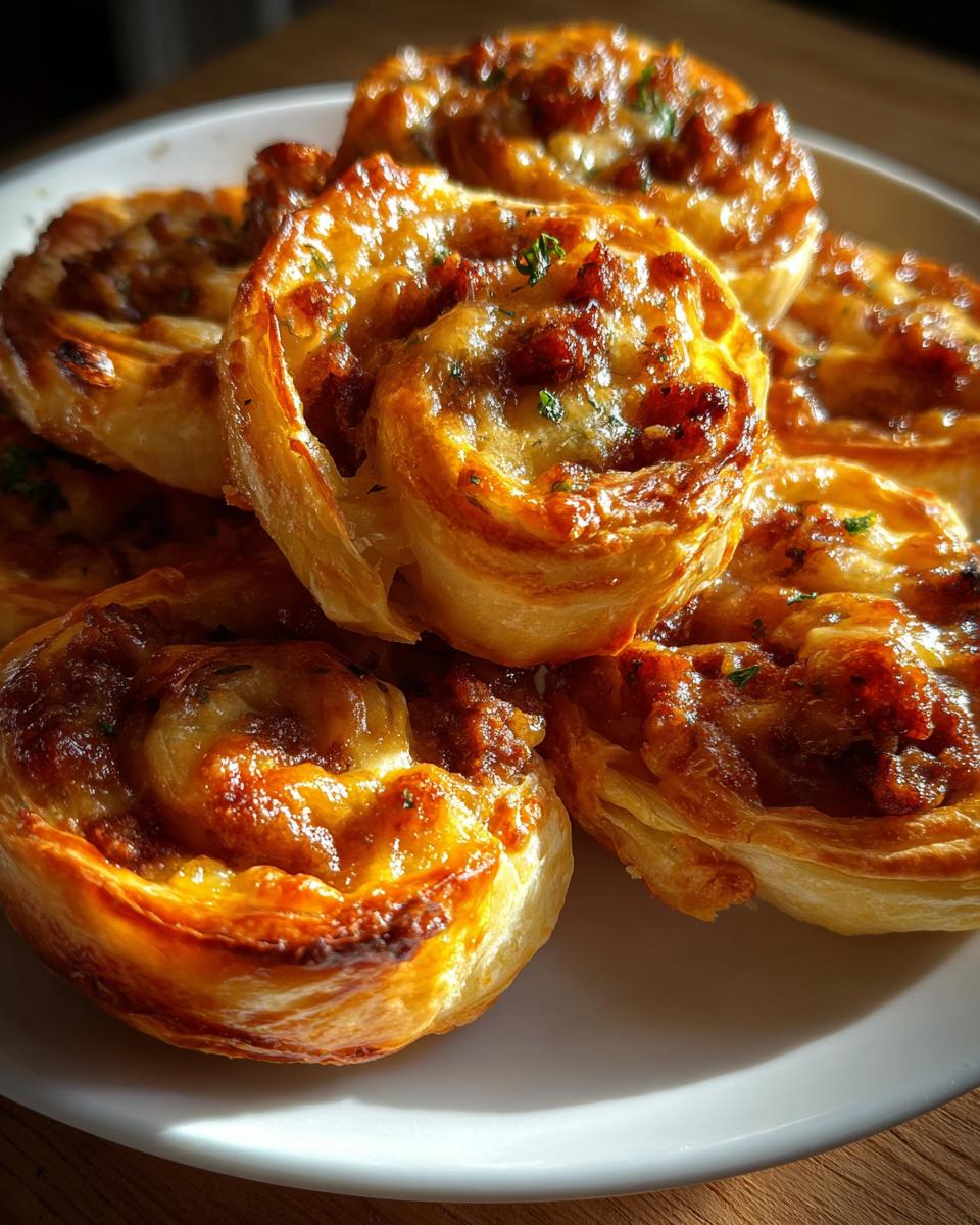 Irresistible Sausage Cheese Pinwheels Recipe in Just 30 Minutes 5 Sausage Cheese Pinwheels - detail 1