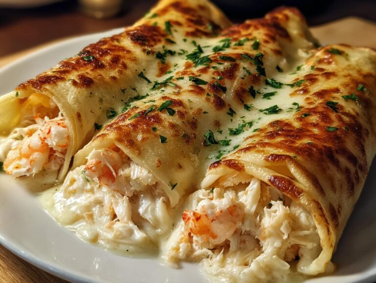 Seafood Queso Rolls