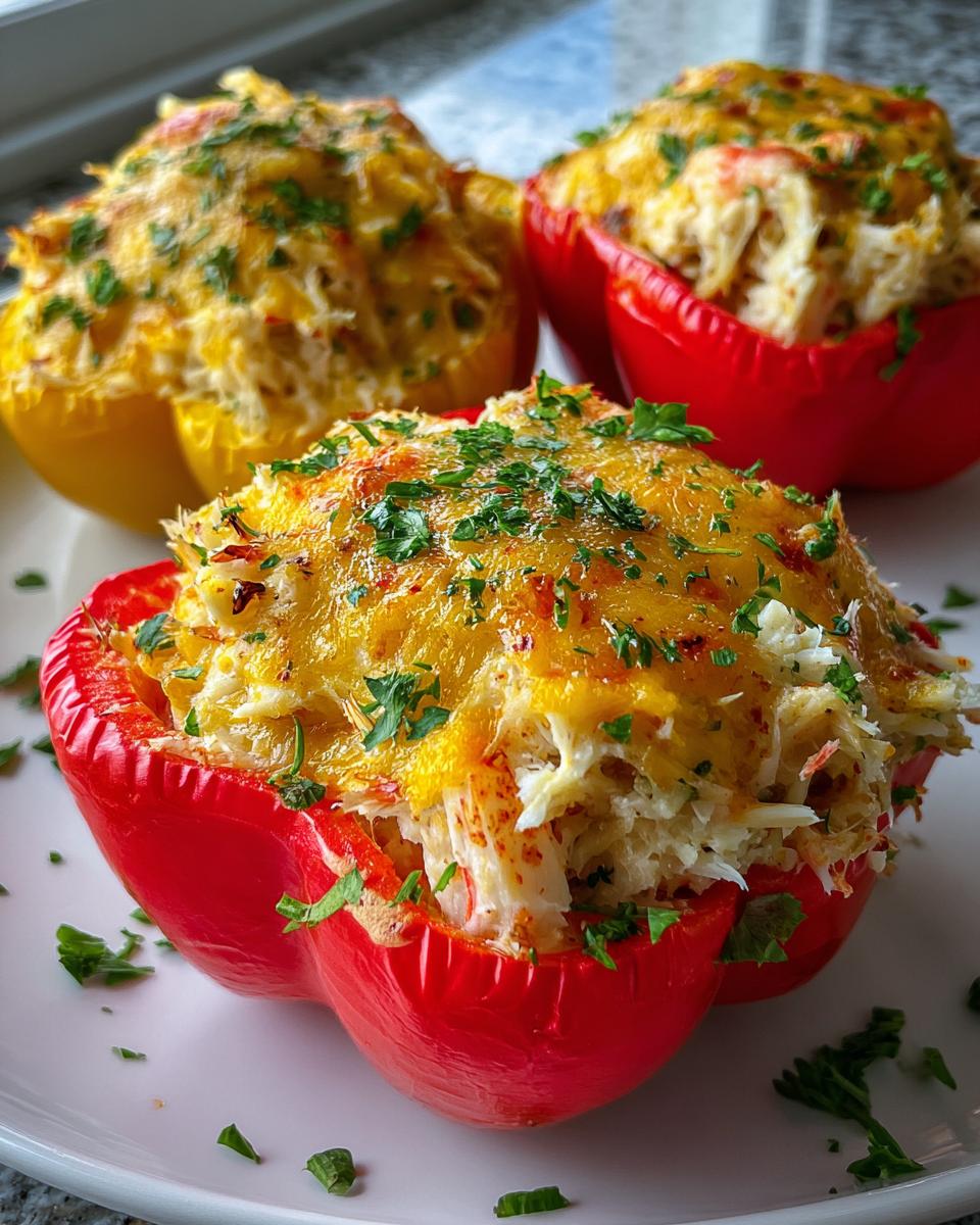 Seafood Stuffed Peppers - detail 2