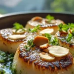 Seared Scallops with Creamy Pesto Risotto: Elevate Dinner! 3 Seared Scallops with Creamy Pesto Risotto