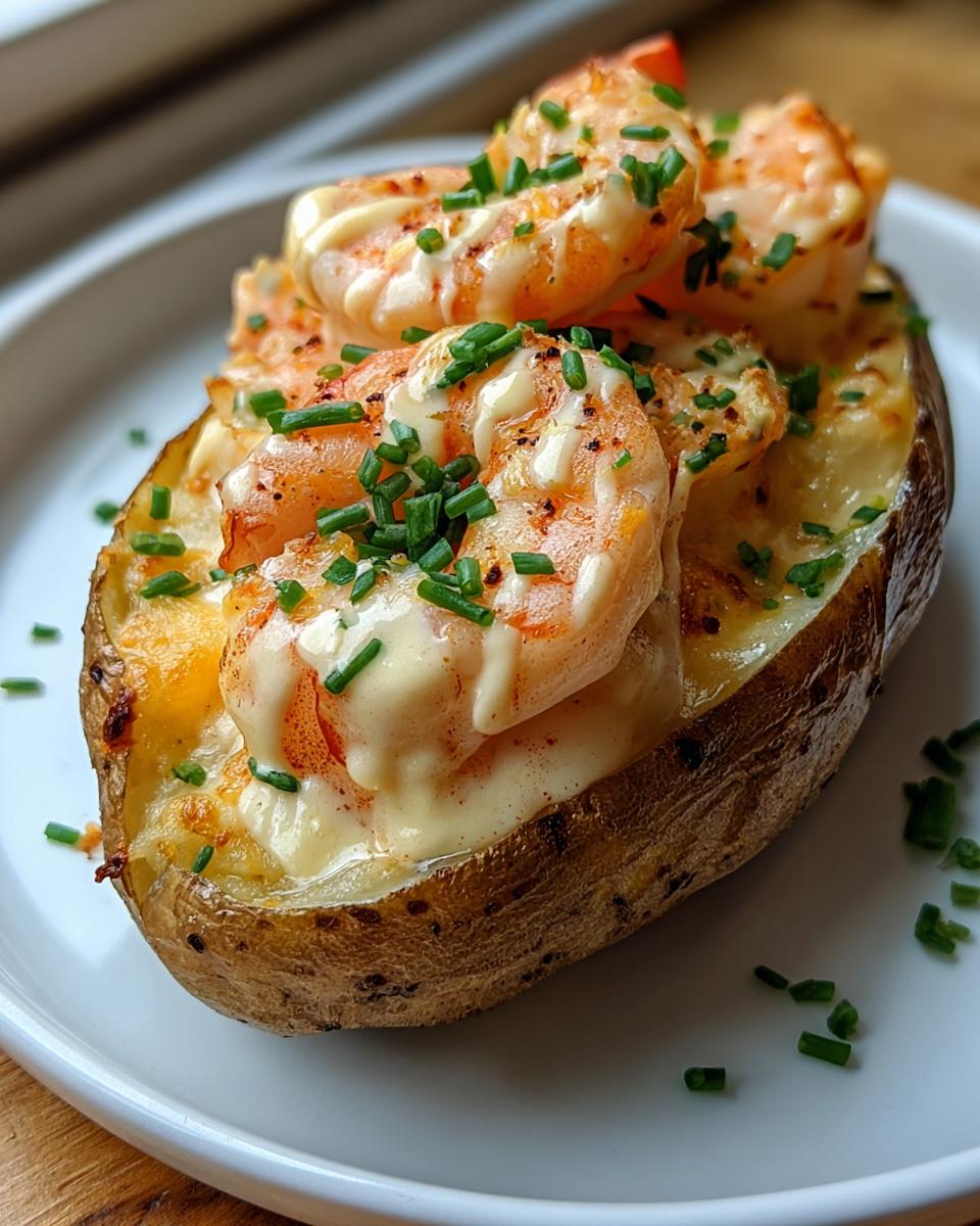 Shrimp Stuffed Baked Potatoes: Irresistible 35g Protein Comfort Feast 5 Shrimp Stuffed Baked Potatoes - detail 1