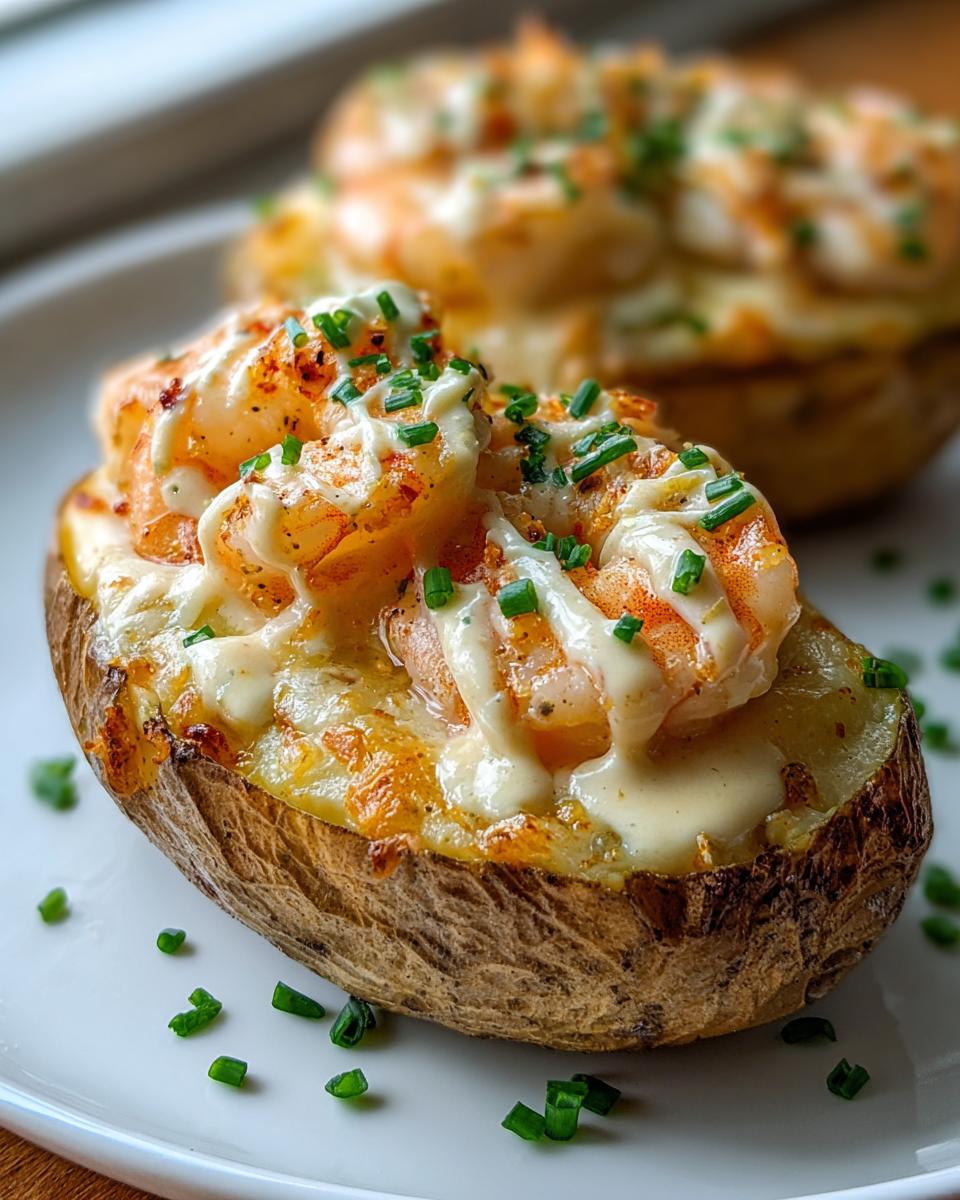 Shrimp Stuffed Baked Potatoes: Irresistible 35g Protein Comfort Feast 6 Shrimp Stuffed Baked Potatoes - detail 2