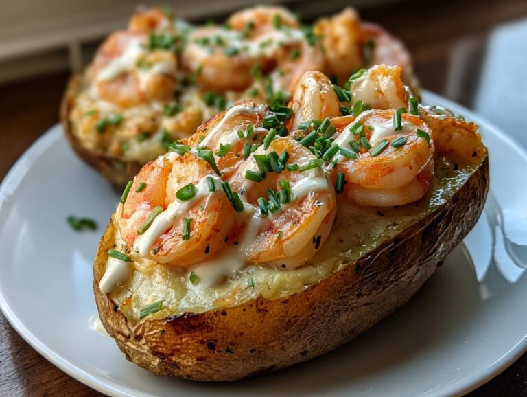Shrimp Stuffed Baked Potatoes