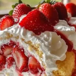Strawberry Cream Swiss Roll