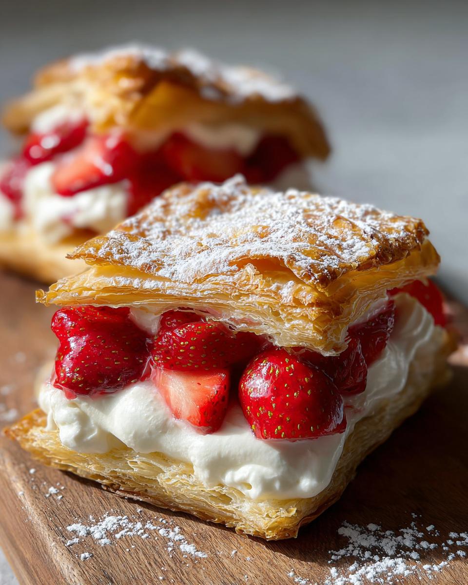 Irresistible Strawberry Puff Pastry Dessert in 30 Minutes 5 Strawberry Puff Pastry Dessert - detail 1