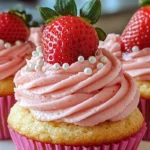 Strawberry Vanilla Cupcakes