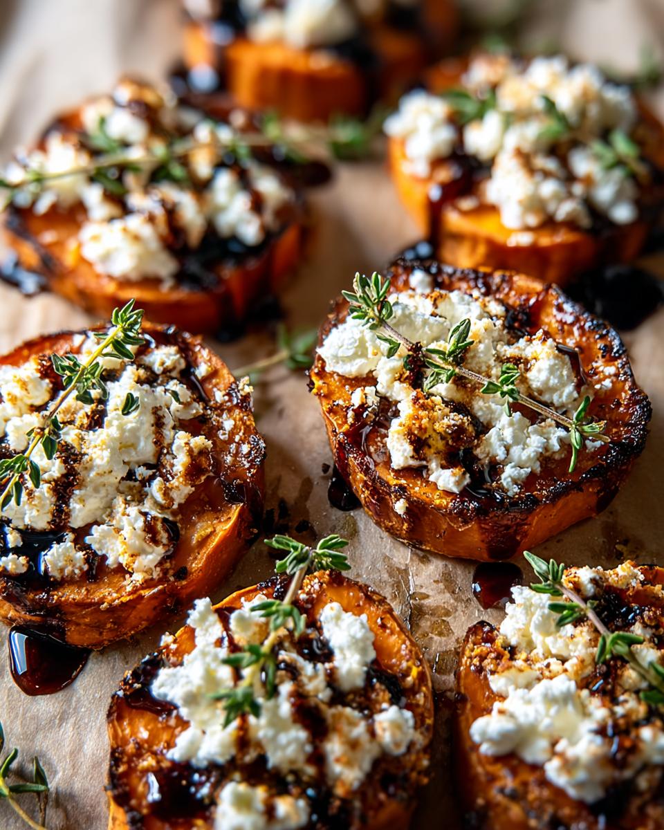 Irresistible Sweet Potato Goat Cheese Appetizer in 3 Steps 7 Sweet Potato Goat Cheese Appetizer - detail 2