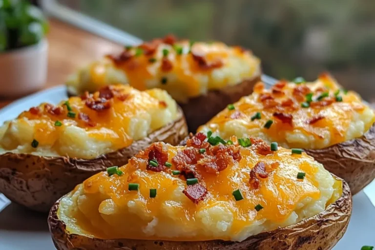 Twice Baked Potatoes: The Ultimate Cheesy Comfort Dish! 2 Twice Baked Potatoes