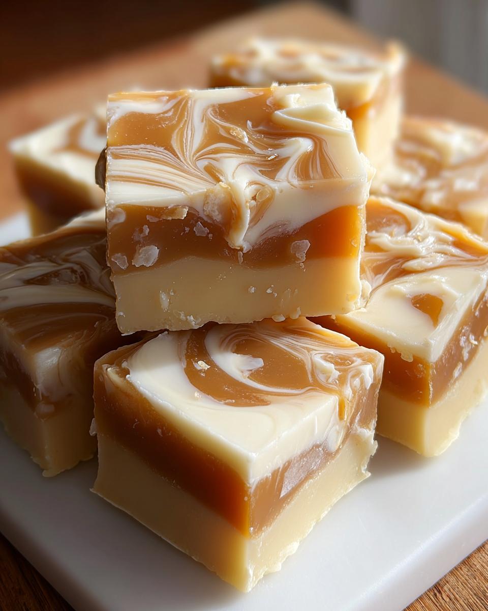 Heavenly White Chocolate Caramel Fudge in 5 Steps 5 White Chocolate Caramel Fudge - detail 1
