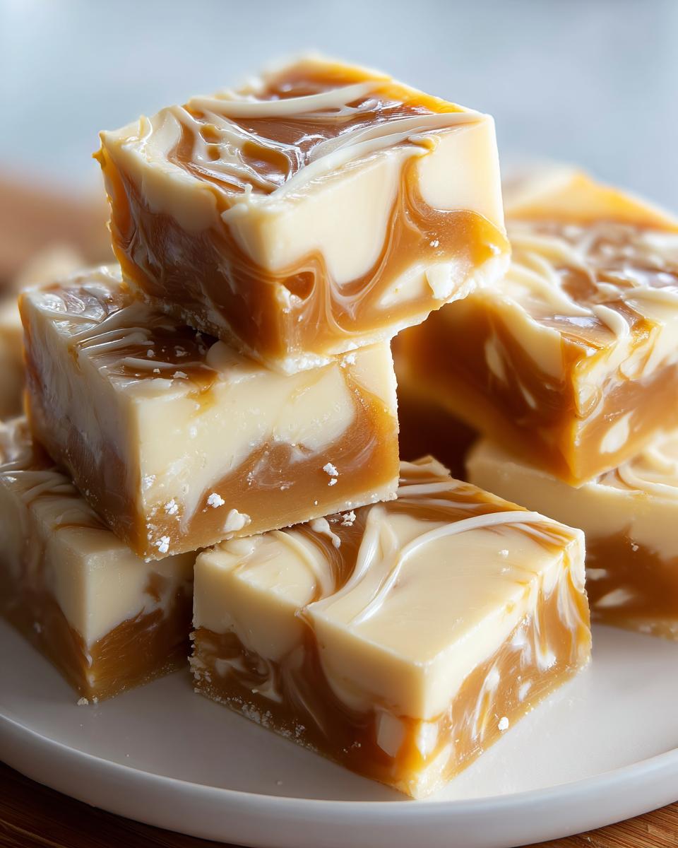 Heavenly White Chocolate Caramel Fudge in 5 Steps 6 White Chocolate Caramel Fudge - detail 2