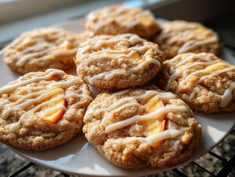 White Chocolate Peach Cookies