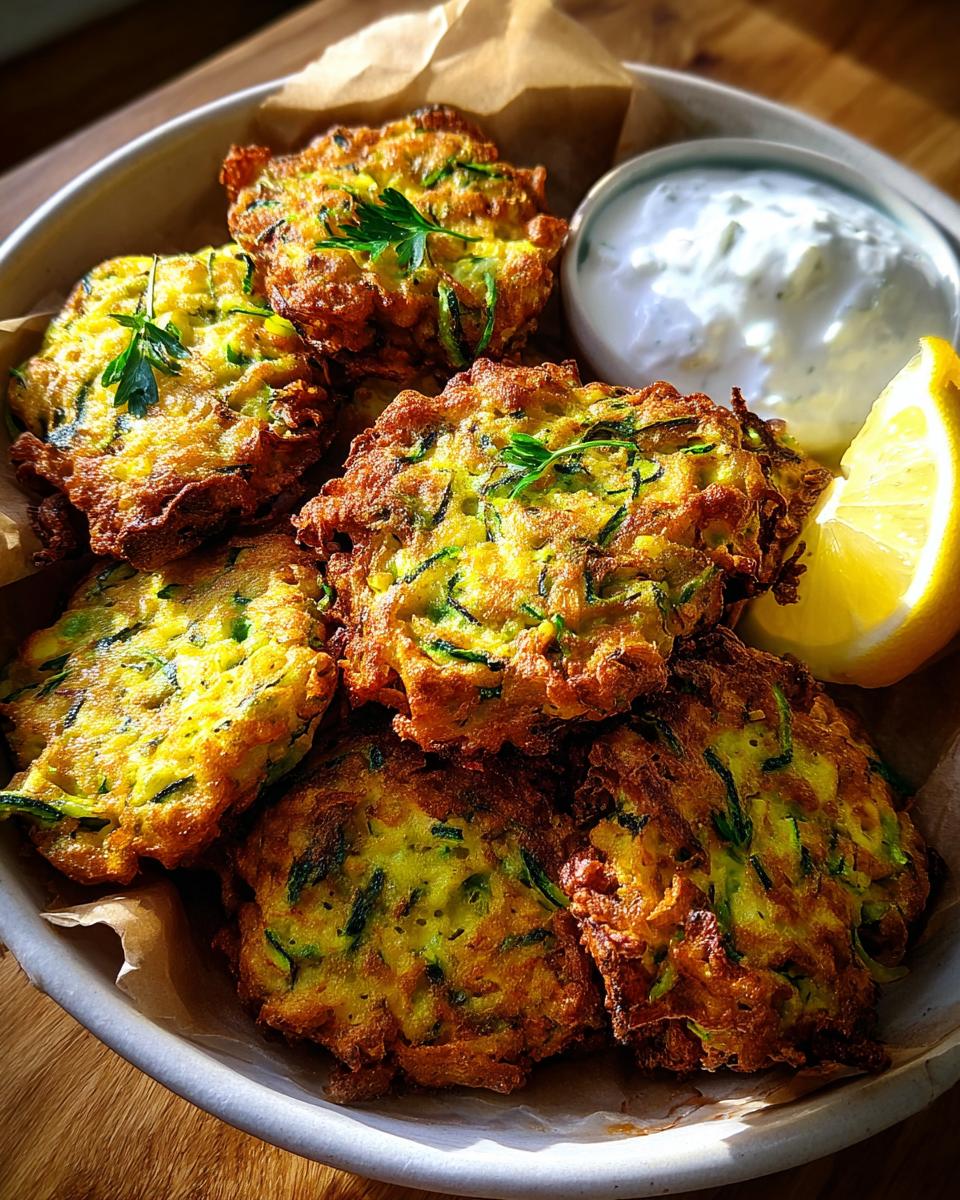 Zucchini Pea Fritters - detail 1