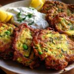 Zucchini Pea Fritters