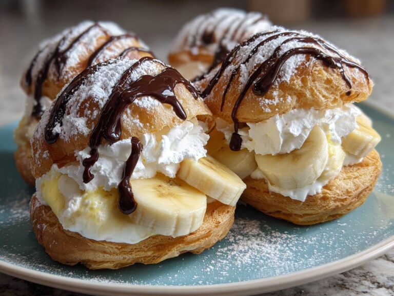 Banana Cream Puffs