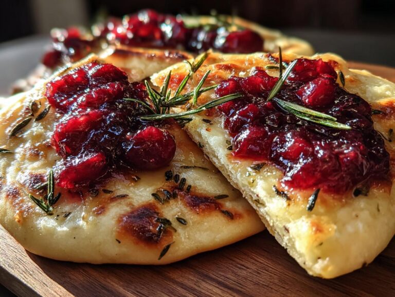 Brie Cranberry Flatbread