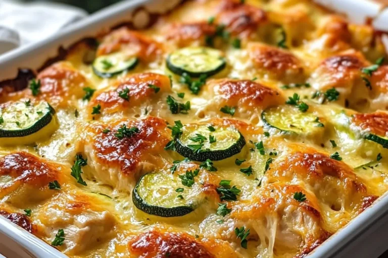 CHEESY CHICKEN ZUCCHINI BAKE
