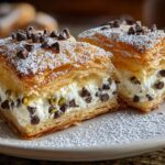 Cannoli Puff Pastry Squares