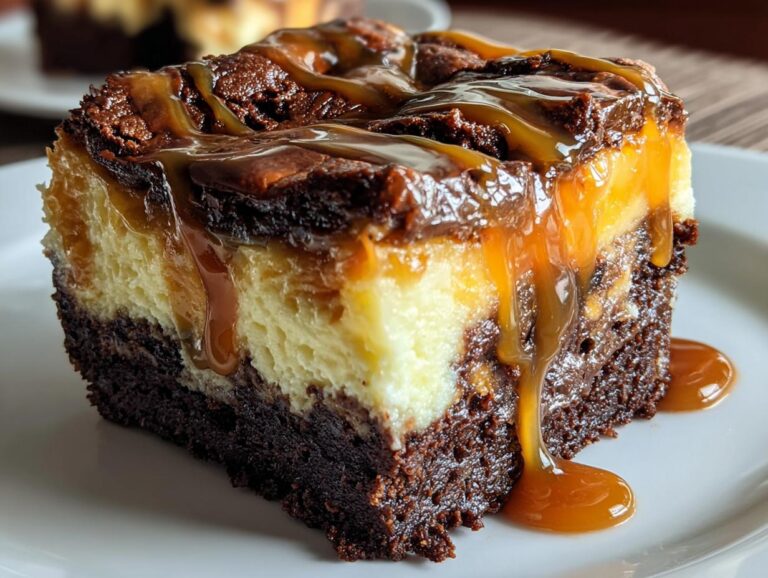 Caramel Brownie Cheesecake