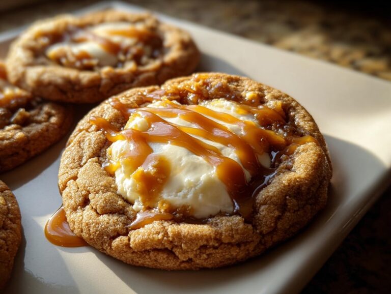 Caramel Cheesecake Cookies
