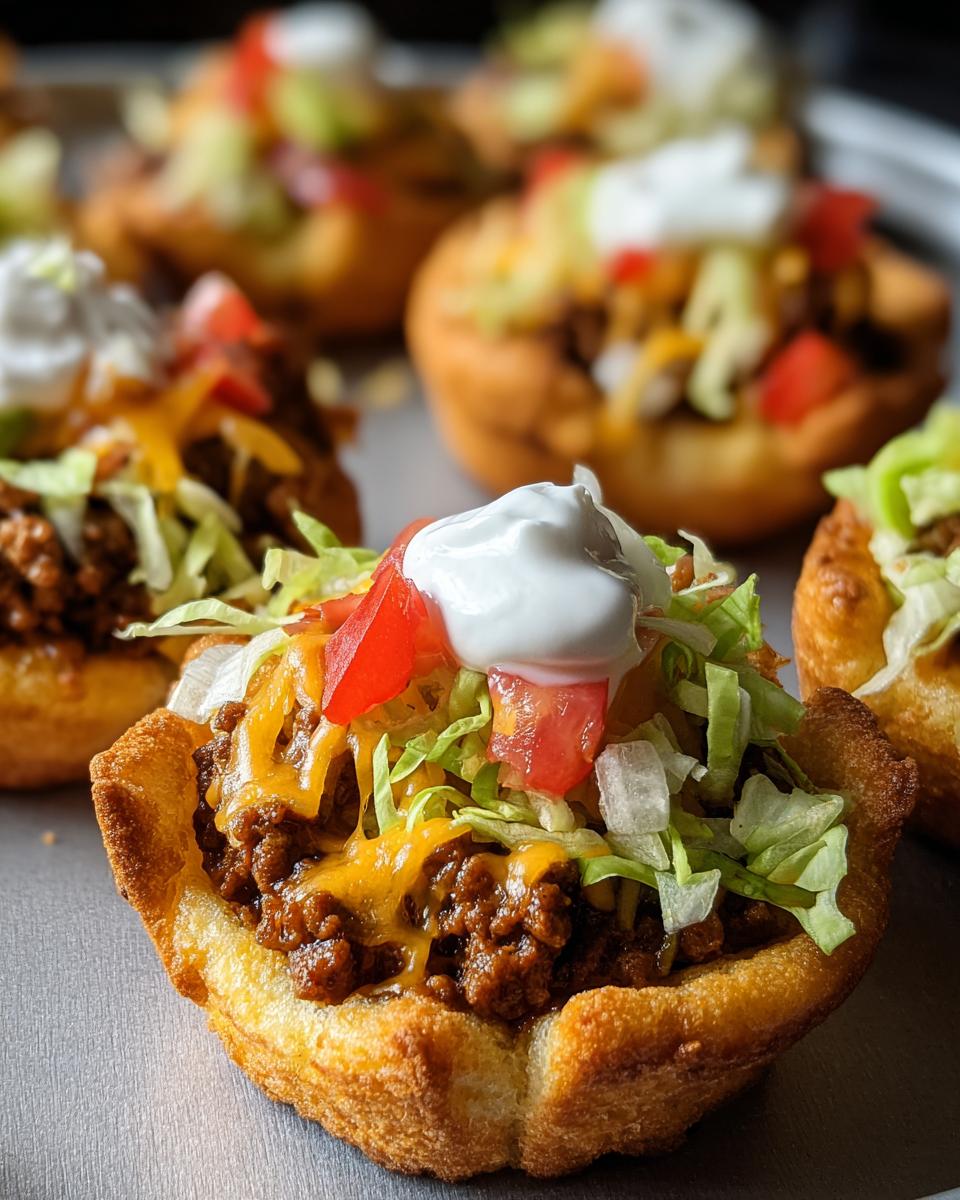 Cheesy Taco Biscuit Cups - detail 1