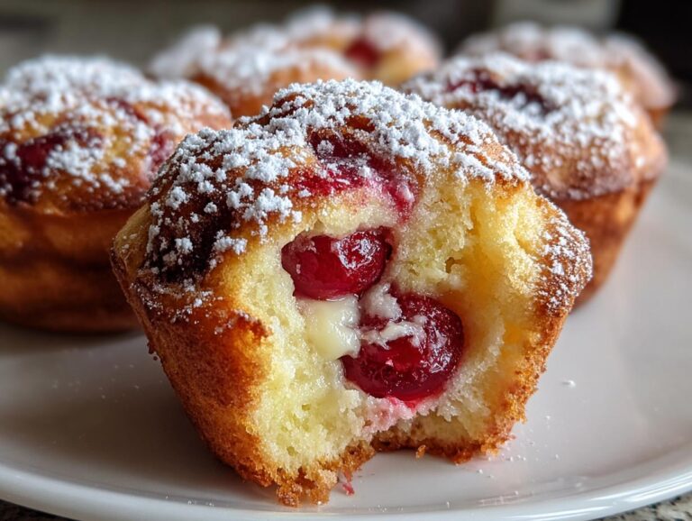 Cherry Cheesecake Muffins