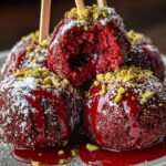 Cherry Red Velvet Pancakes